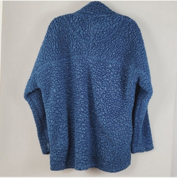 LIVE OAK BRAND Fleece Sherpa Blue Pullover Size Large - Picture 2 of 5